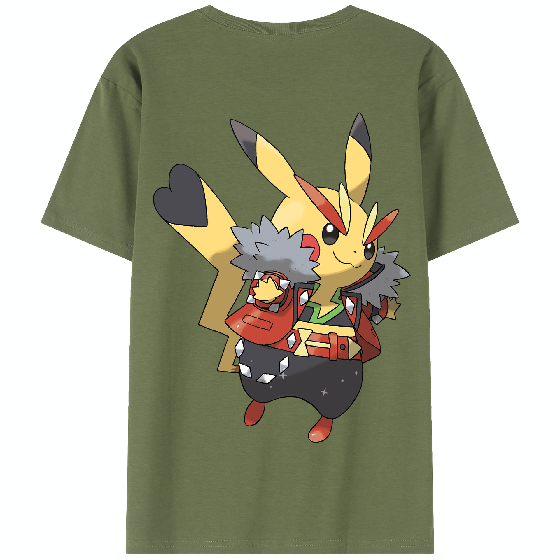（画像用） ポケットモンスター Pokémon 綿100％半袖Tシャツ（背面プリント）